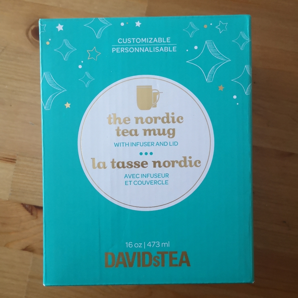 NIB David's Tea Customizable Mug